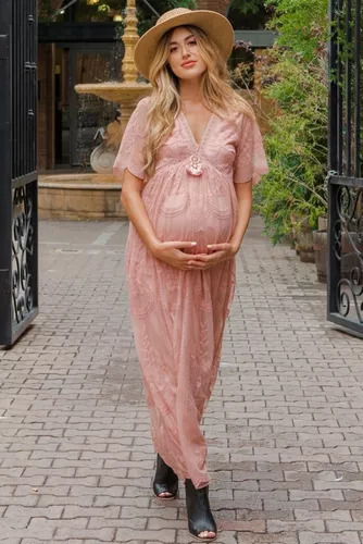 Vestido Largo Blanco De Fiesta De Novia De Maternidad Elegan