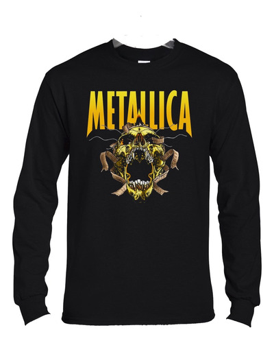 Polera Ml Metallica Skull Metal Abominatron