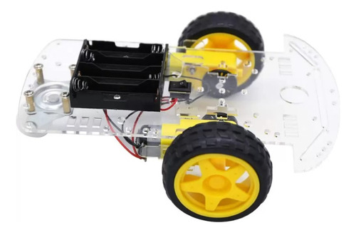 Chasis Rueda Loca De 3 Llantas Robot Arduino Mv 