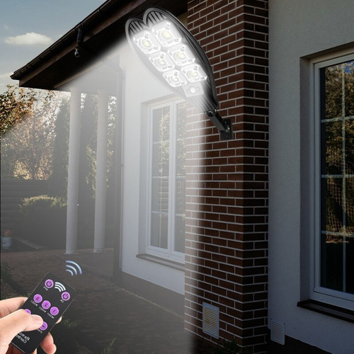 Lámpara Solar Led Con Detector De Movimiento Pir 700w