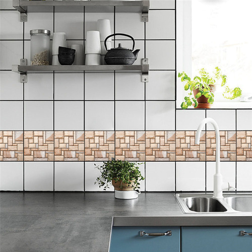Adhesivo De Pared 3d Para Decoración De Pared, Ladrillo Esta