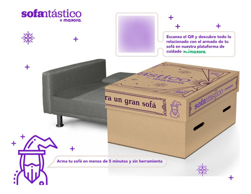 Sofá Cama Calia Sofantástico Varias Posiciones Color Chocolate