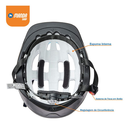 Bike Infantil Aro 12 Menino Nathor Motor X Com Capacete