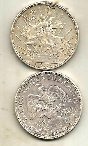Moneda De Un Peso Caballito 1911 Excelente Condicion (3)