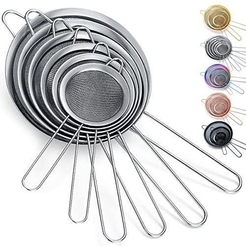 Kyraton Oro Fino De Malla Strainer 3 Piezas Conjunto, Yc25j