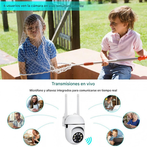 Camara De Seguridad Wifi Visión Nocturna Hd A Todo Color