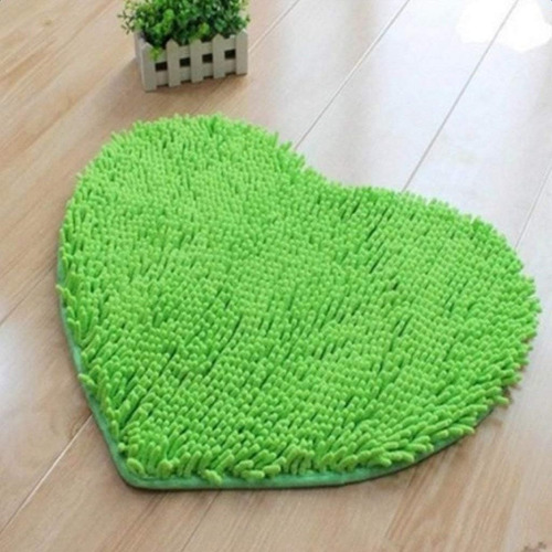 Alfombra Algodon Corazon Dormitorio Baño.