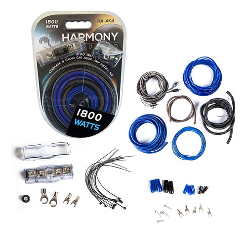 Harmony Audio Ha-ak4 - Kit Completo De Instalacion De Amplif