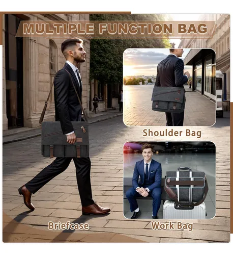 Bolso mensajero hombre lona sale