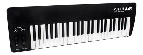 Controlador de teclado midi Amw A49 USB de 49 teclas Velocity Store