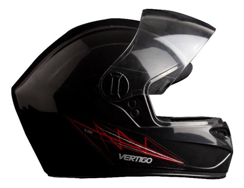 Casco Moto Vertigo V32 Line Negro