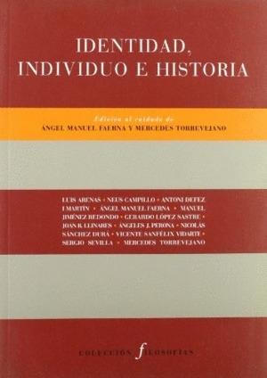 Libro Identidad, Individuo E Historia Nvo