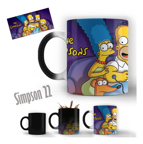 Taza Mágica Modelo Los Simpsons 22 Personalizable