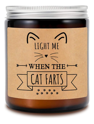 Light Me When The Cat Farts - Regalo Divertido Para Mamá De 