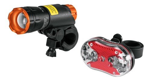 Kit Linterna Para Bicicleta Delantera Y Trasera Truper 16798
