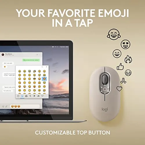 Logitech Pop Mouse, Ratón Inalámbrico Con