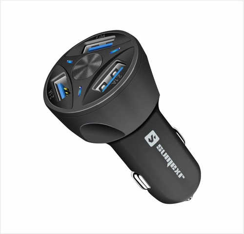 Carregador Veicular Turbo Carro Rápido 4.2a 3 Saídas Usb