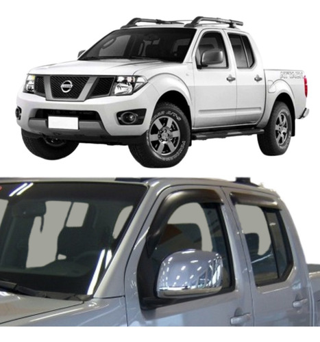 Calha Chuva Defletor Nissan Frontier 08/16 4p Tg Poli 32002