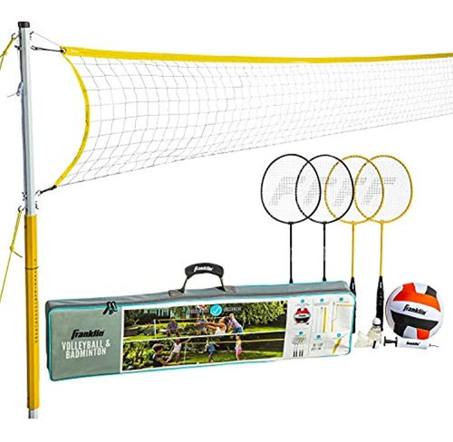 Franklin Sports - Juego Combinado De Voleibol Y Badminton -