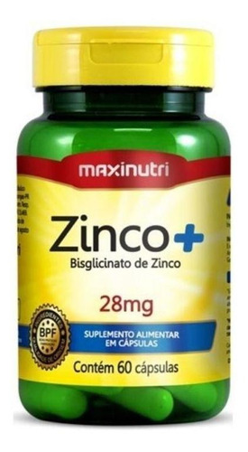Zinco+ 60 Cápsulas Maxinutri