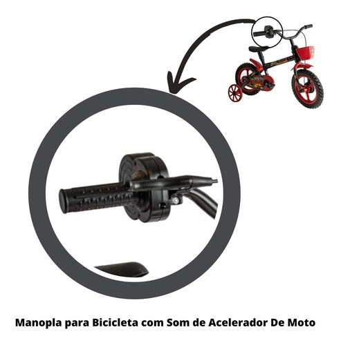 Manopla Para Bicicleta Com Som De Acelerador De Moto 