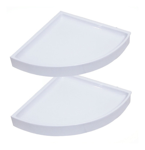 Esquinero Repisa X 2 Baño 37 X 26,5 X 4,5 Blanco