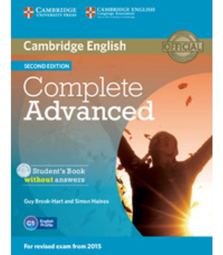 Complete Advanced -  Student`s With Cd-rom 2nd Edition Kel E