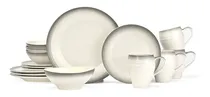 Comprar Mikasa Swirl Ombre Graphite 16 Piece Dinnerware Set, Servici