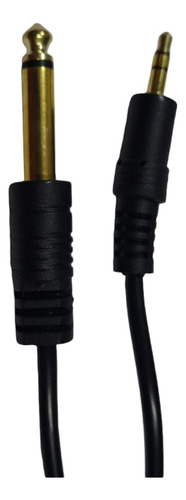 Pack X 5u.cable Audio 6,35 Mono Amini Plug 3,5 De 1.5 Metro