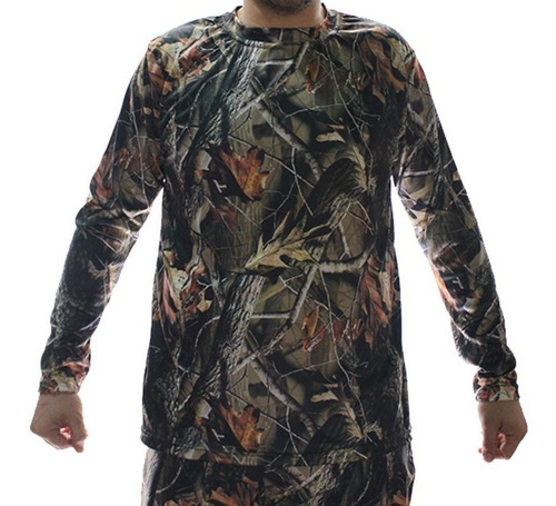 Camisa De Caça Manga Longa Camuflada Realtree Respirável