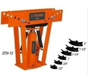 Imagen 1 de 5 de Dobladora De Tubos Hidraulica 12ton 1/2 A 2pulgadas Truper