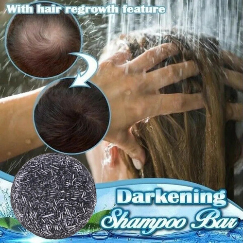 Shampoo Escurecedor De 4 Peças, Shampoo, Sabão Em Barra