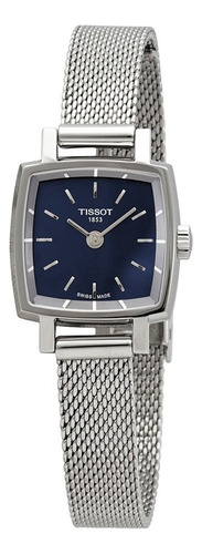 Reloj Mujer Tissot Lovely Square Acero Carátula Azul