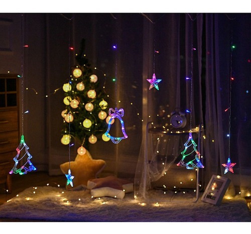 Corda De Árvore De Natal Luzes De Decoração De Janela | Parcelamento sem  juros