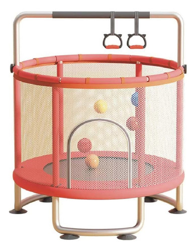 Toyun Generac Cama Elástica Roja 150cm Con Barra Con Juguetes