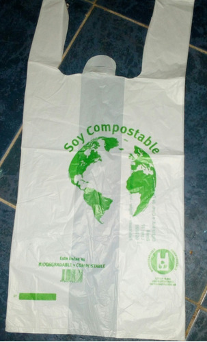 Bolsas Camisetas Biodegradables 40x50 Cm X100 Unidades 