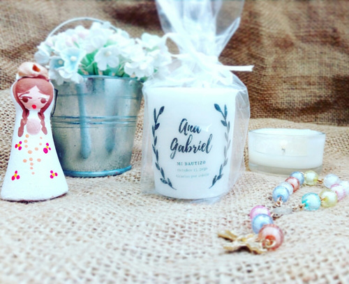 Imagen 5 de 10 de Velas De Bautizos Para Recuerdos