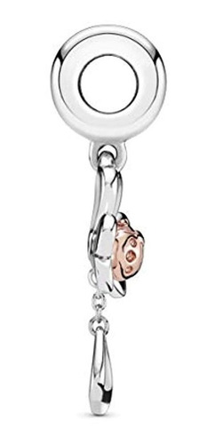 Colgante De Trébol Y Mariquita Plata Rosa, Marca Pyle