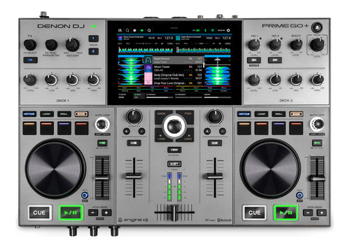Denon Dj Controladora Prime Go + 110v/220v Cor Cinza 127/220v
