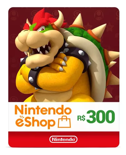 Cartão Nintendo eShop R$ 200 Reais Gift Card Pré-Pago