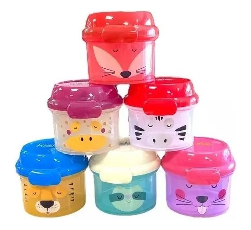 Porta Snack Kido Animales Coleccion 280ml Niños Niñas Keep