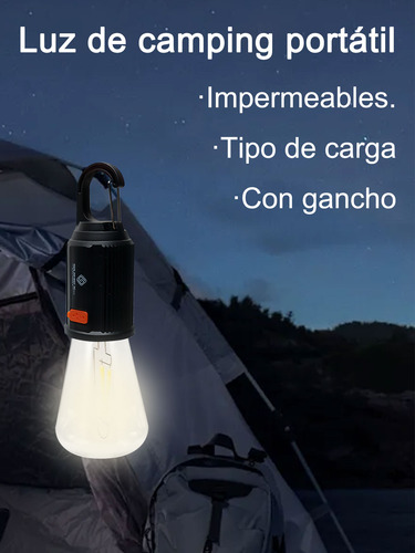6pcs Foco Led Recargable Para Camping,impermeable
