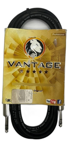 Cable De Audio Pbk Vantage Plug A Plug Trs 2 Mts. Vpp-2st C