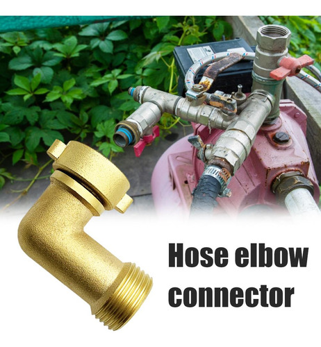 Conector De Manguera De 90 Grados Para Codo De Jardinería, A