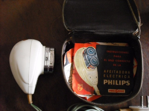 Afeitadora Antigua Phillipshave, 60´s 70´s C/estuche