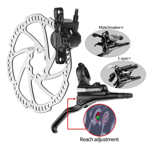 Frenos A Disco Hidráulicos Tektro Gemini - Ciclos