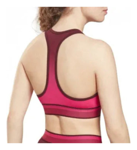 Top Deportivo Reebok Seamless Crop Rosa Maroonpurpnk Ch