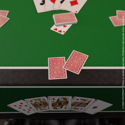 Toalha De Mesa Aveludada Para Jogos De Baralho, Poker E Truco Quadrada 4 Lugares 150x150cm