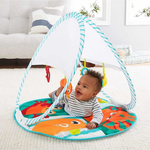 Fisher Price Gimnasio Portátil Para Bebé Con 3 Juguetes Col