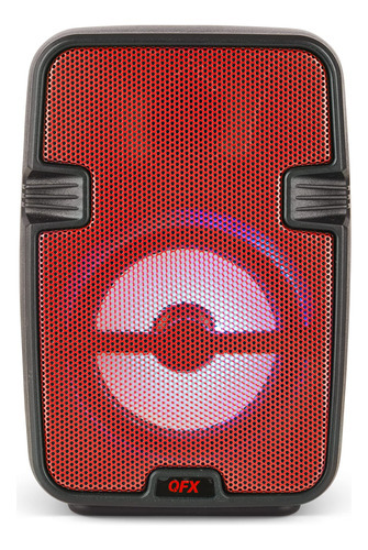 Qfx Bt-60-rd Altavoz Bluetooth De 4 Pulgadas Con Micrófono. Color Rojo